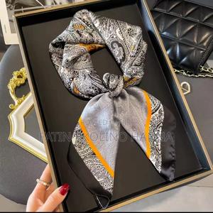 Grey Head Scarf Elegant - thumbnail 2