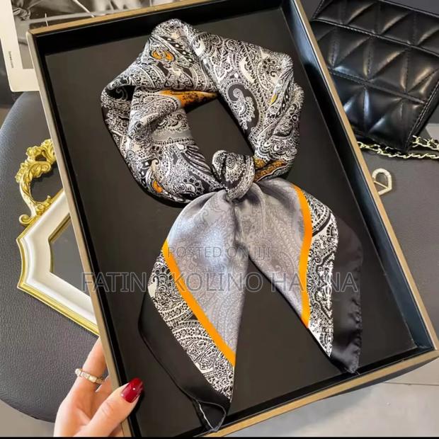 Grey Head Scarf Elegant - main view