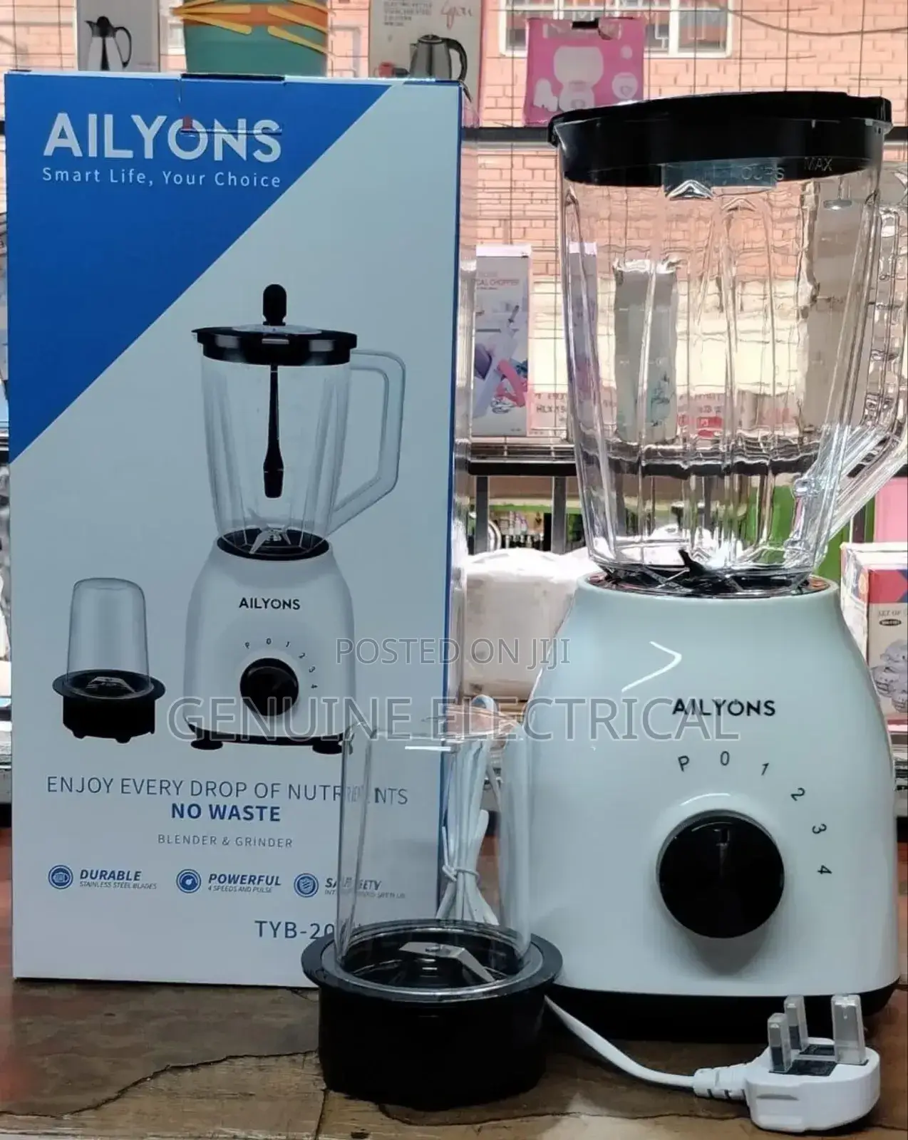 1.5litres AILYONS 2 in 1 Blender With Grinding Machine