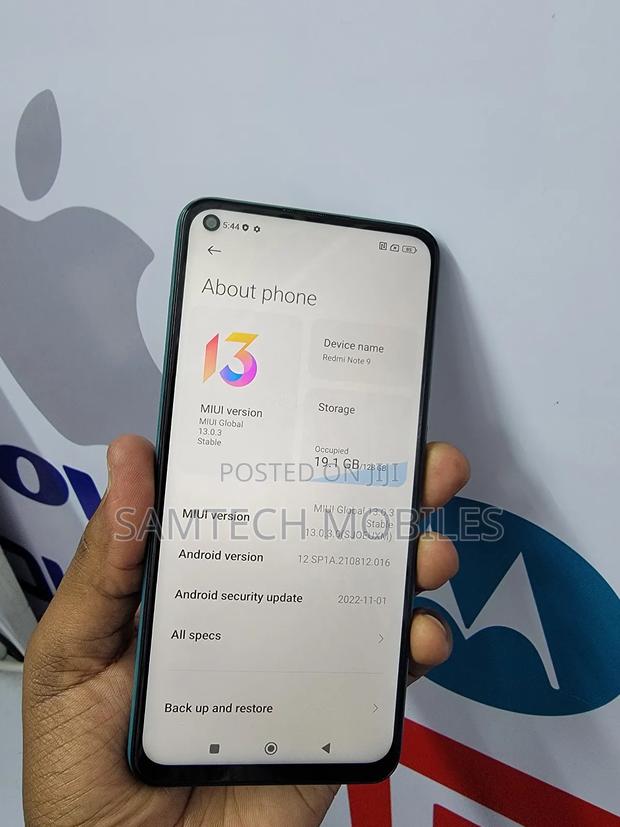 Xiaomi Redmi Note 9 128 GB Blue - main view