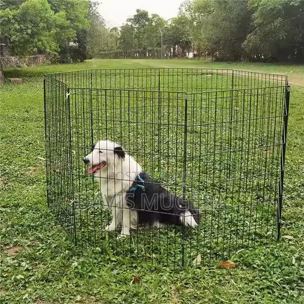 Foldable Dog Exercise Pen With Step-Through Door - main view