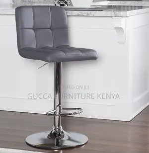 Home Chairs: L-Shape Leather Upholstered Home Office Stool