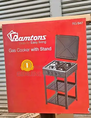 Rg/547 Ramtons 4 Burner Standing Cooker With It's Shelves