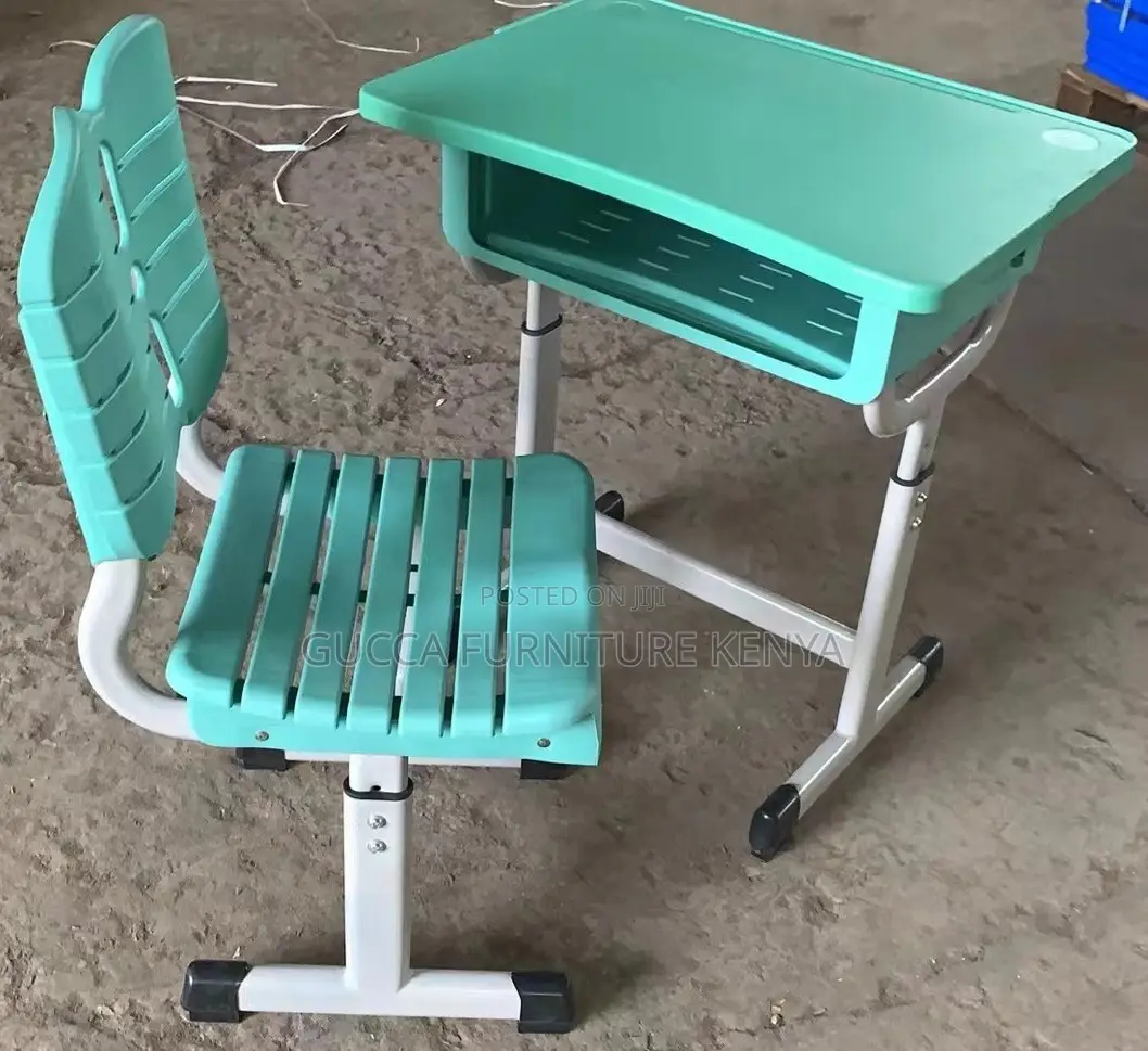 Kid's Furniture: Plastic Student Playroom Desk and Chair