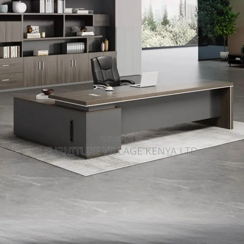 1600mm Executive Office Table + Side Drawers