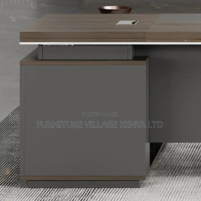 1600mm Executive Office Table + Side Drawers