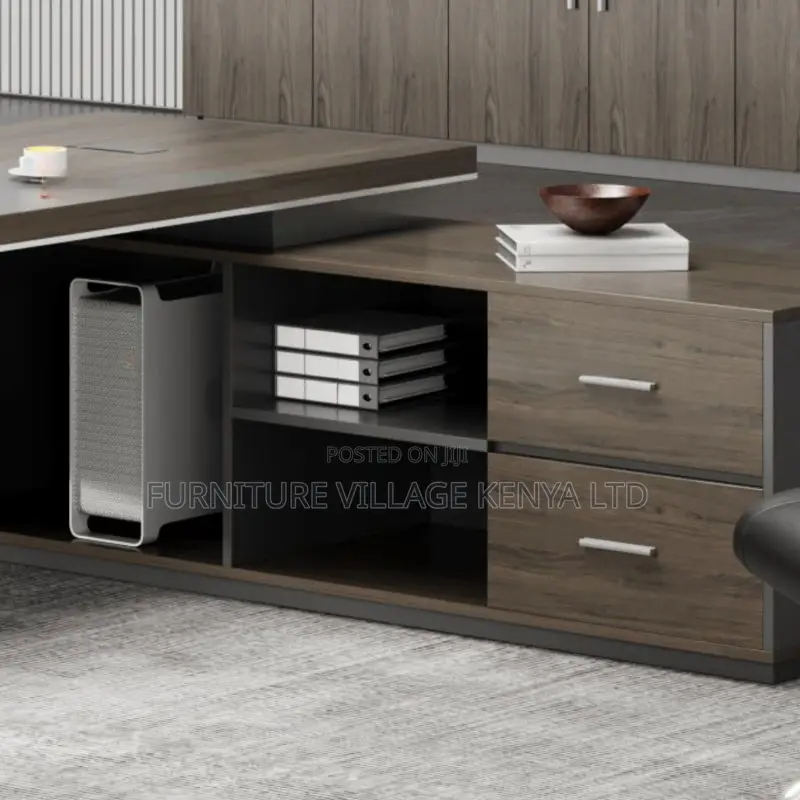 1600mm Executive Office Table + Side Drawers