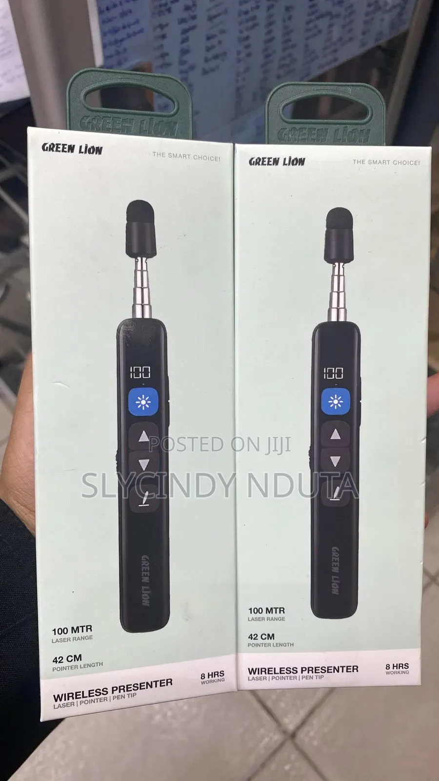 Green Lion Wireless Presenter With Laser Pointer Pen