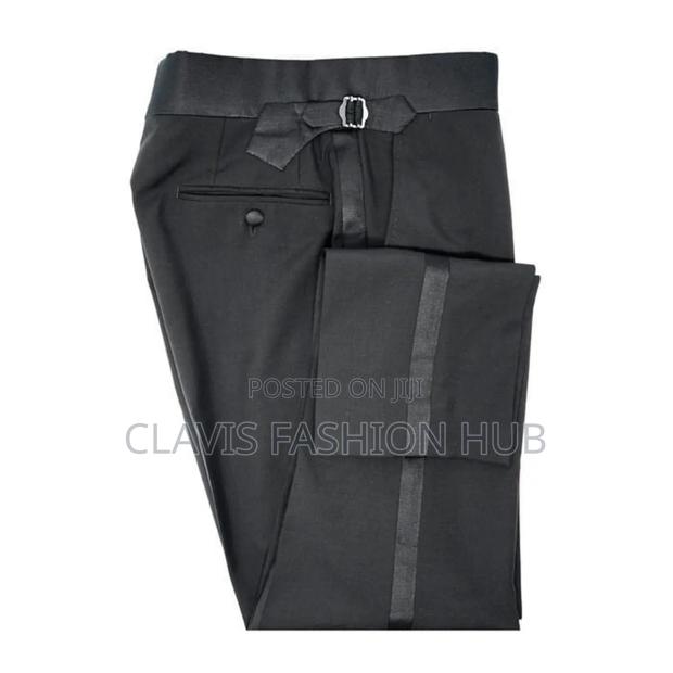 Blue and Black Striped Pants for Men - thumbnail 3