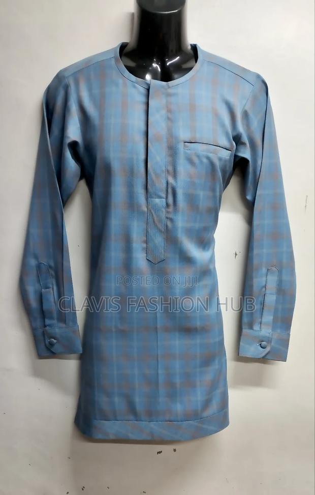 Grey Checked Senator Shirt for Men