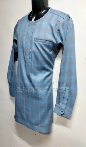 Grey Checked Senator Shirt for Men