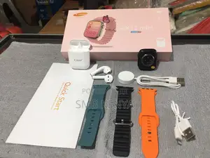 Mx12 Mini Combo ( Smart Watch , 3 Straps, Free Airpods)