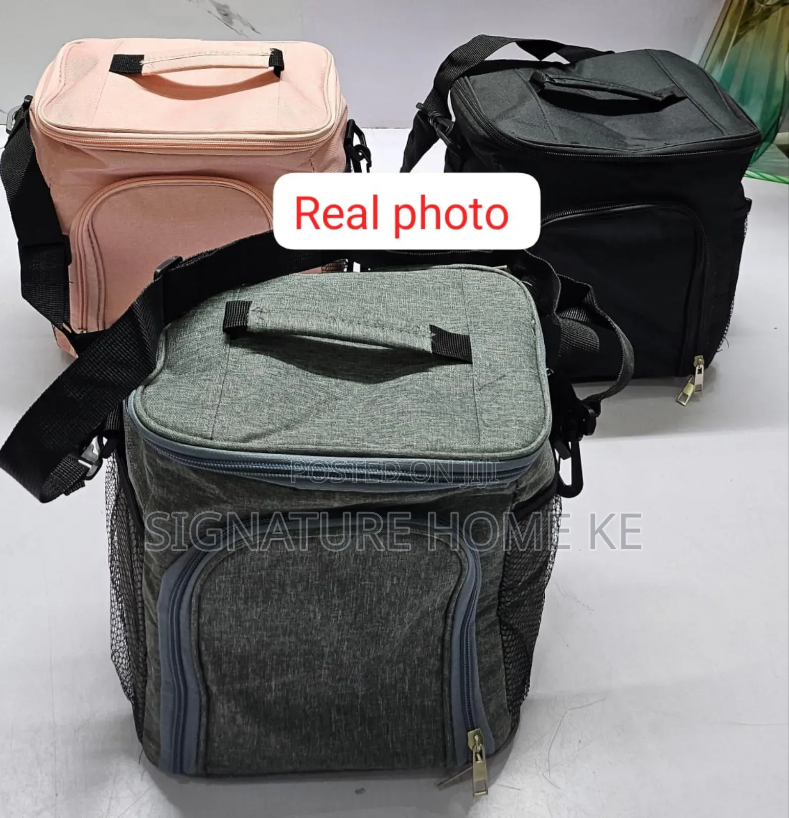 Side Pocket 2 Layer Insulated Lunch Bag