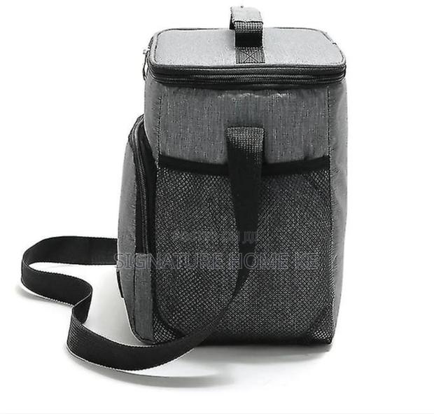 Side Pocket 2 Layer Insulated Lunch Bag - thumbnail 4