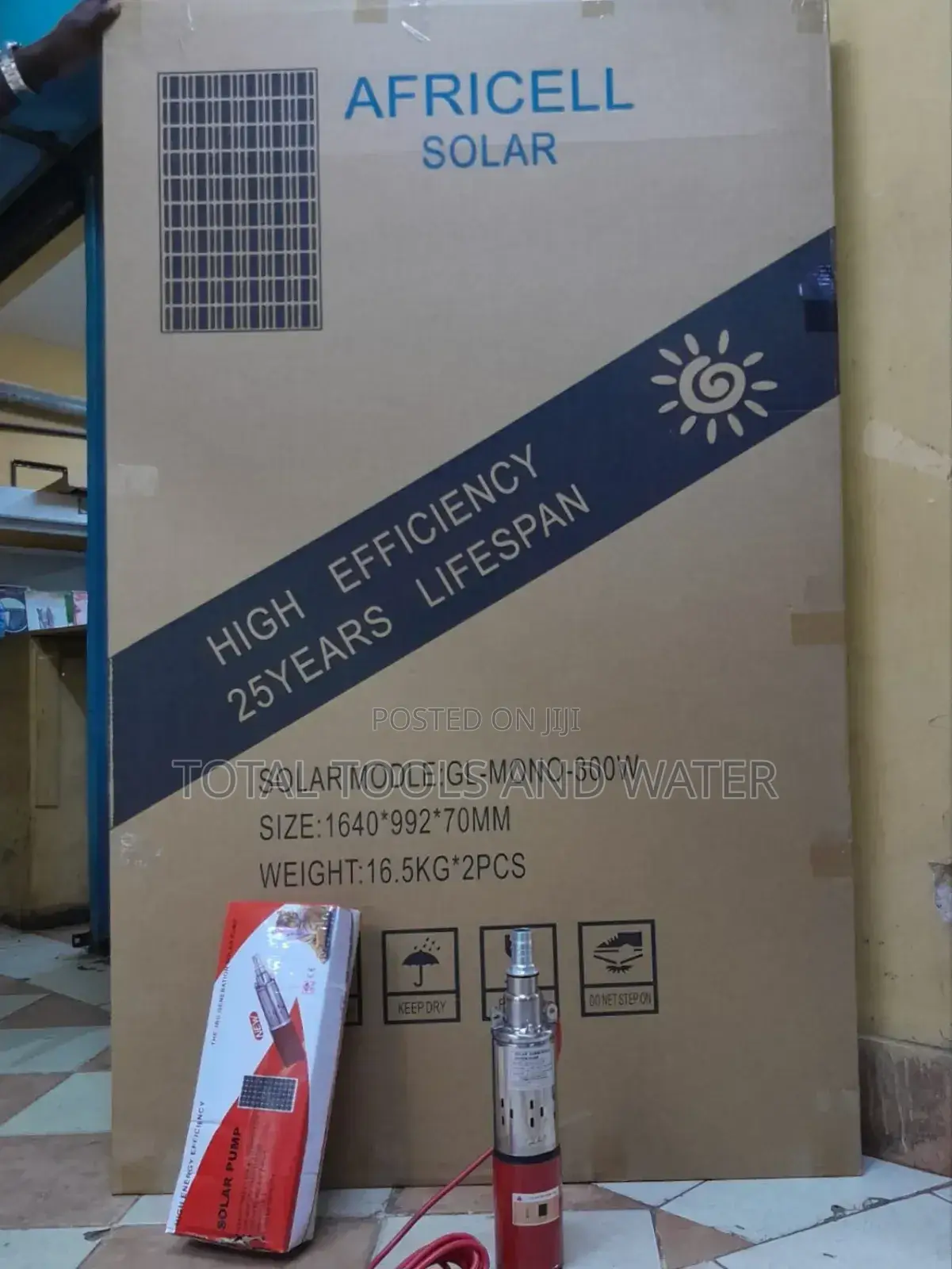Deep Well Solar Submersible Water Pump 250 W 24v With Solar Panel 300w