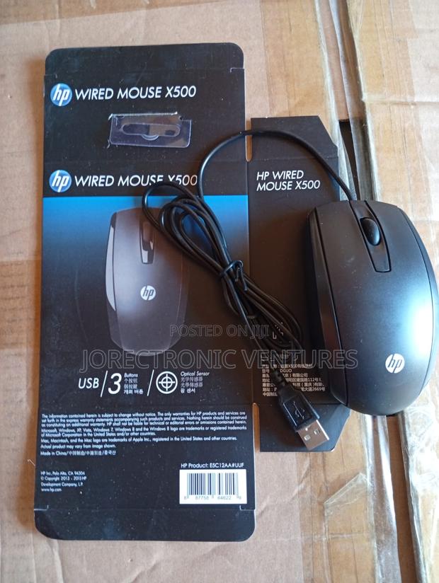 Hp USB Wired X500 Mouse - thumbnail 2