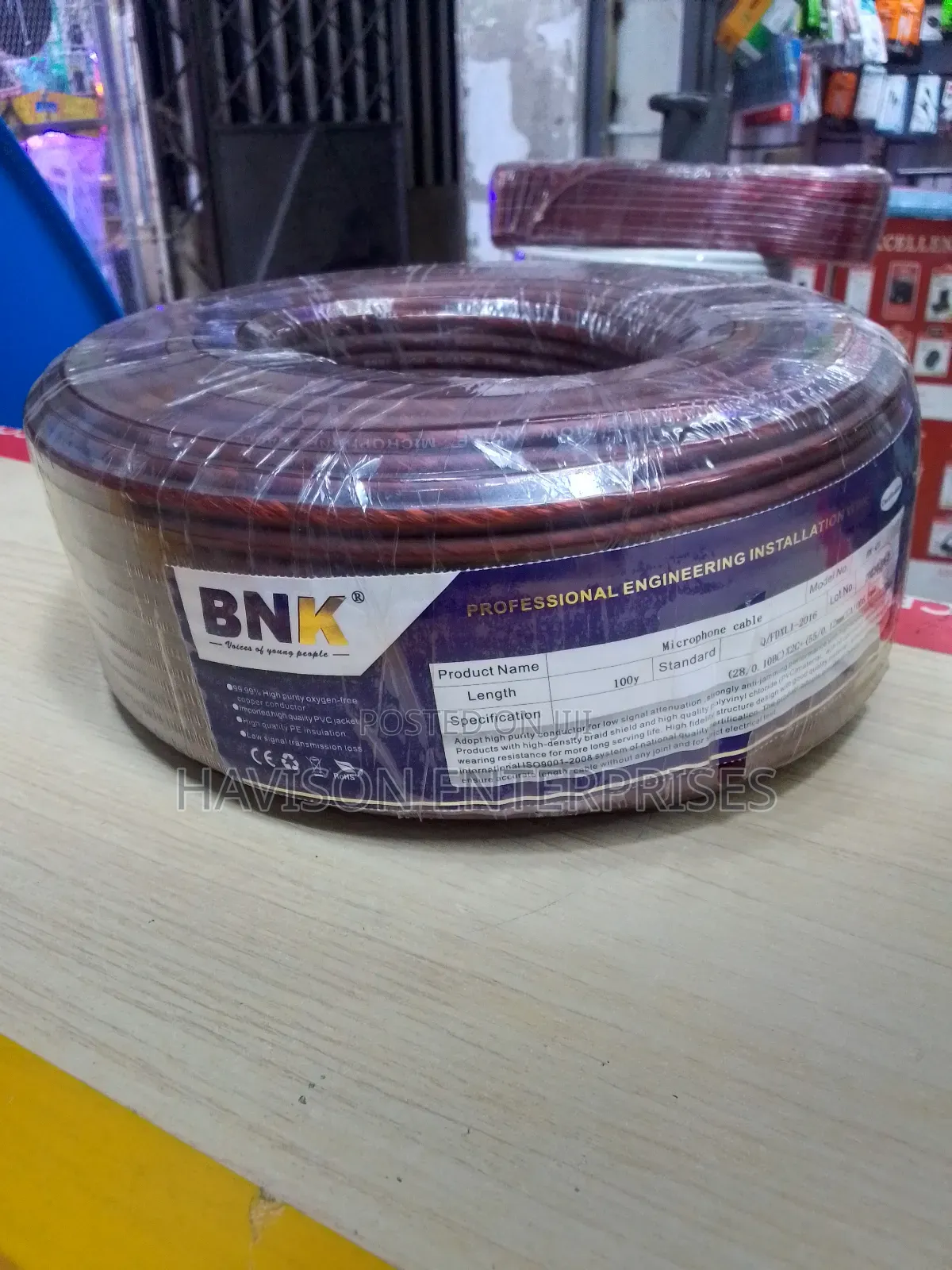 100yards BNK Microphone Cable