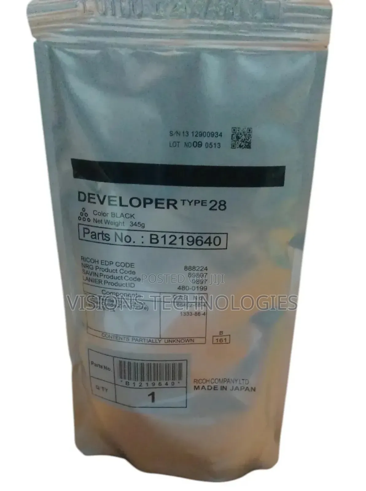 Developer Type 28 Black Developer (For Mp2000)