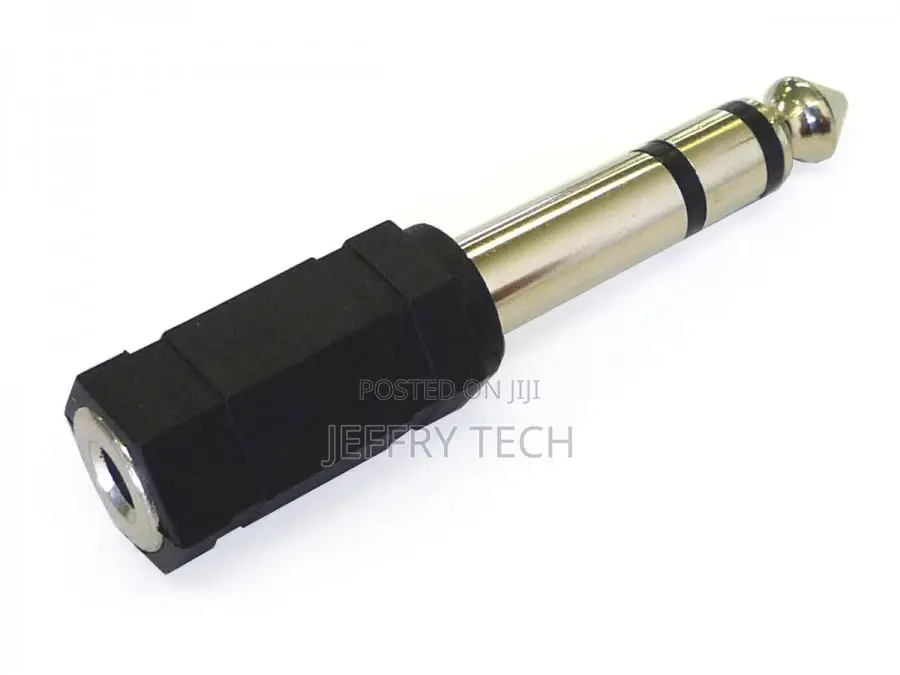Stereo 3.5mm Socket to 6.5mm Jack Adapter