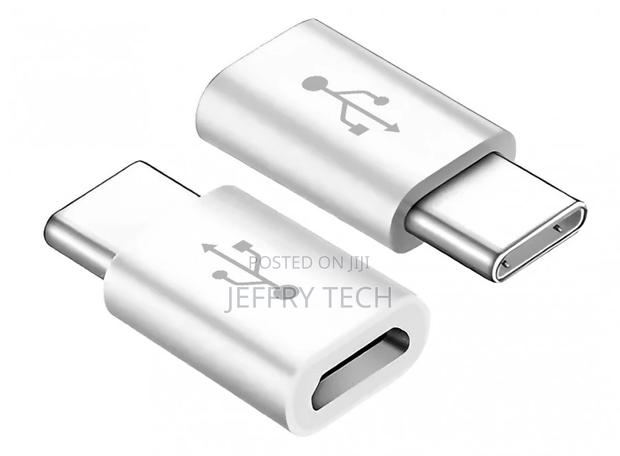 USB-C to Micro-Usb Adapter - Male to Female (White)