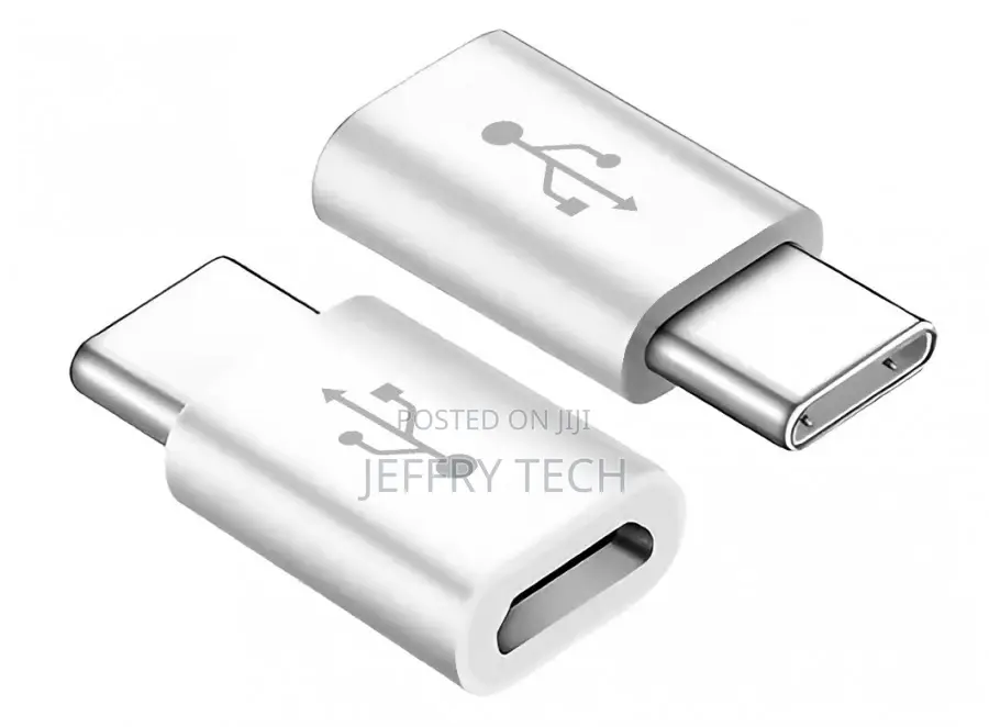 USB-C to Micro-Usb Adapter - Male to Female (White)