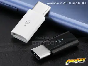 USB-C to Micro-Usb Adapter - Male to Female (White)
