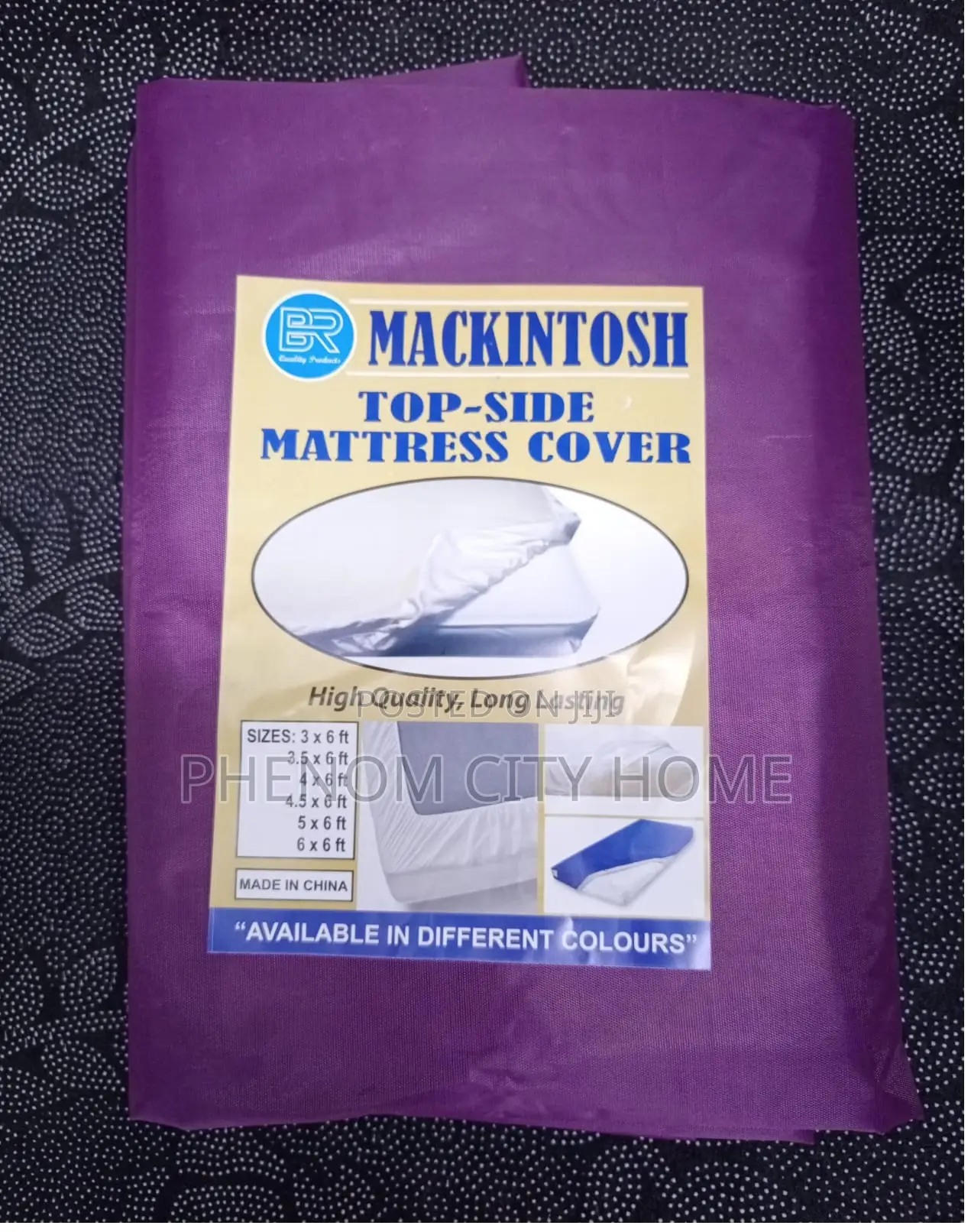 Black and Navy Blue Topside Mackintosh Mattress Protector