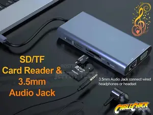 11-in-1 USB-C Hub With (4x USB, HDMI, VGA Ethernet