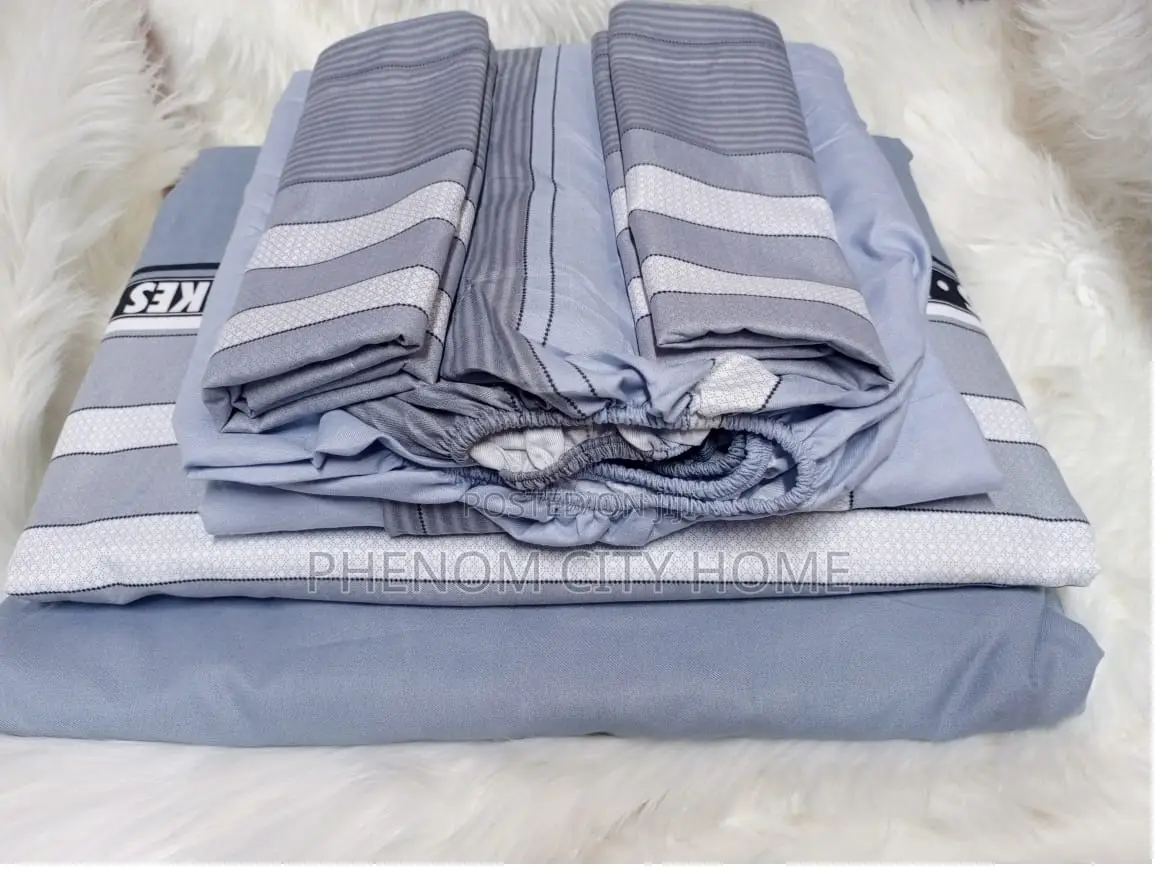 Grey Fitted Bedsheet Set Available