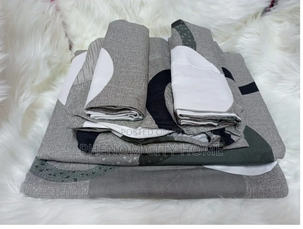 Grey Fitted Bedsheet Set Available