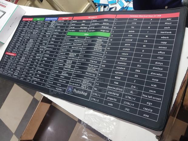 Mouse Pad Large Keyboard Pad 80x30cm With Keyboard Shortcuts