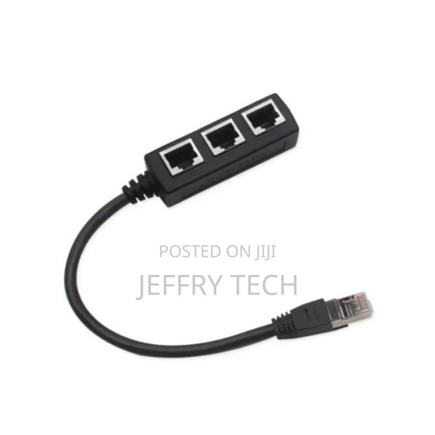 RJ45 Ethernet Network Extension 3 Way Splitter Cable (4w) - main view