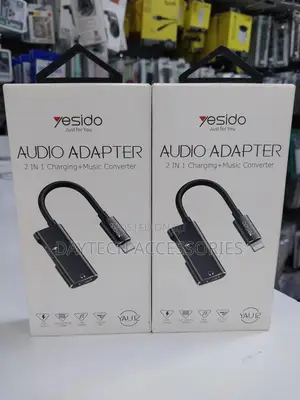 Yesido Audio Adapter 2in1 Charging+Music Converter