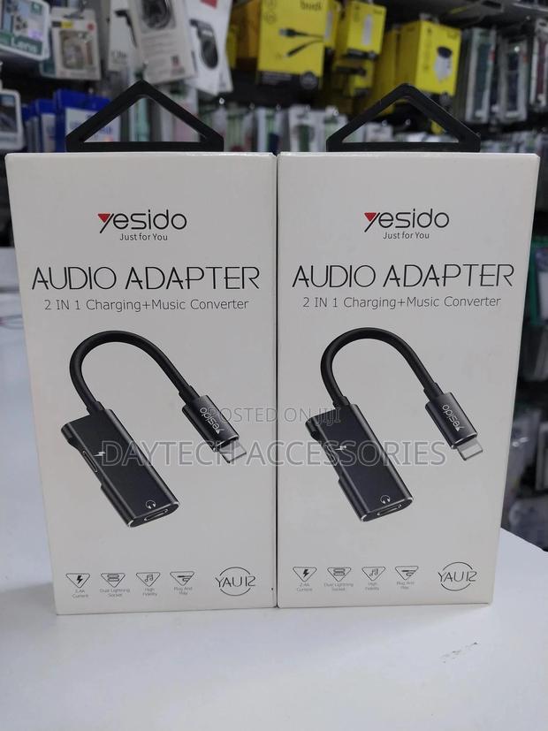 Yesido Audio Adapter 2in1 Charging+Music Converter - thumbnail 2
