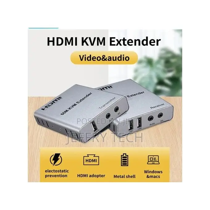 60M HDMI KVM Extender Over Cat6/Cat5e