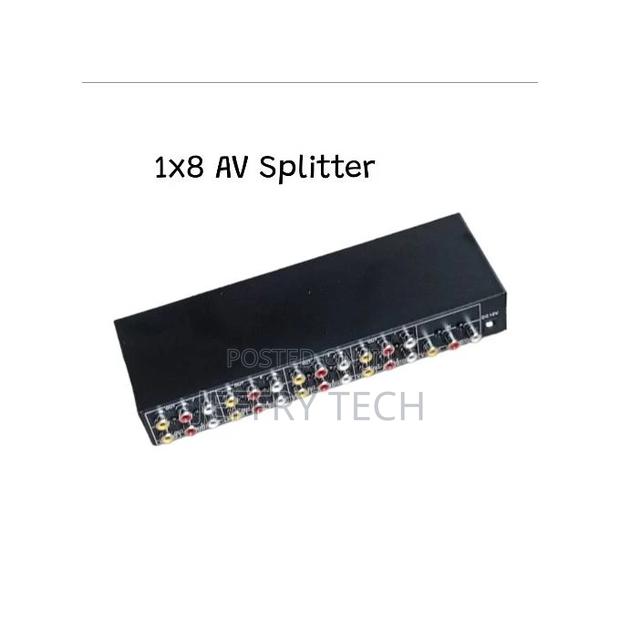 8 Port AV Audio Video Splitter