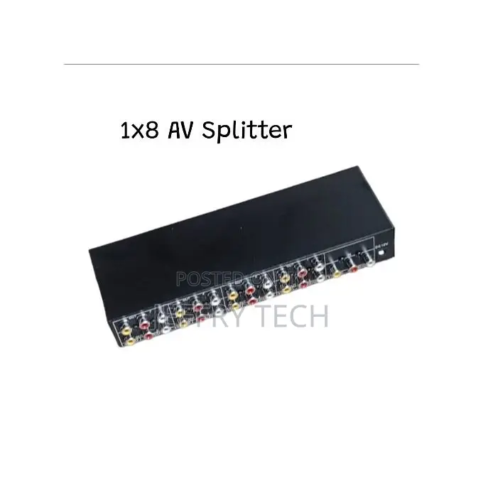 8 Port AV Audio Video Splitter