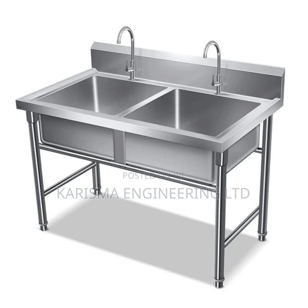 Stainless Steel Double Sink Commercial - main view