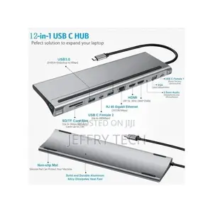 USB Type-C to HDTV Multifunction Adapter 12 in 1 Hub