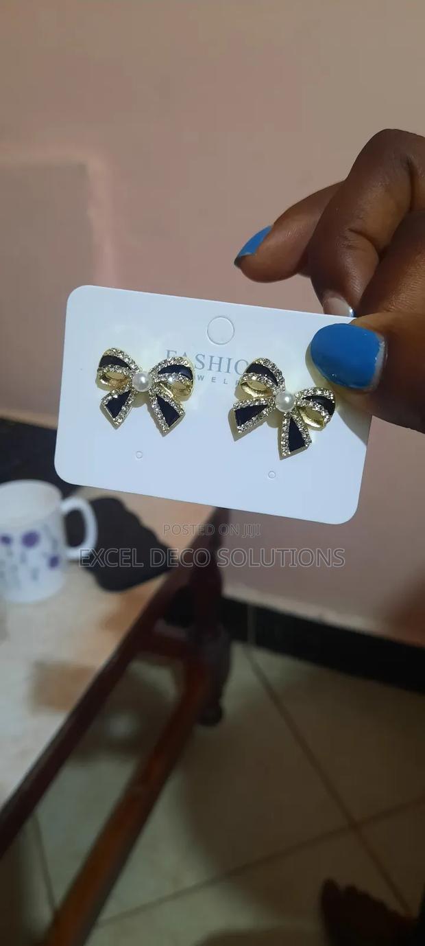 Bowtie Hypoallergenic Earrings - main view