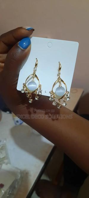 French Tassel Spiral Opal Earrings - thumbnail 2