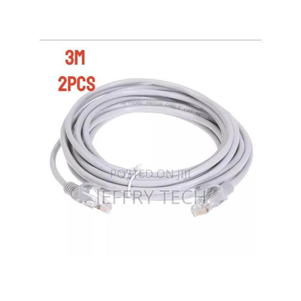 2 PIECES Cat6e RJ45 Ethernet Networking Cable 3m