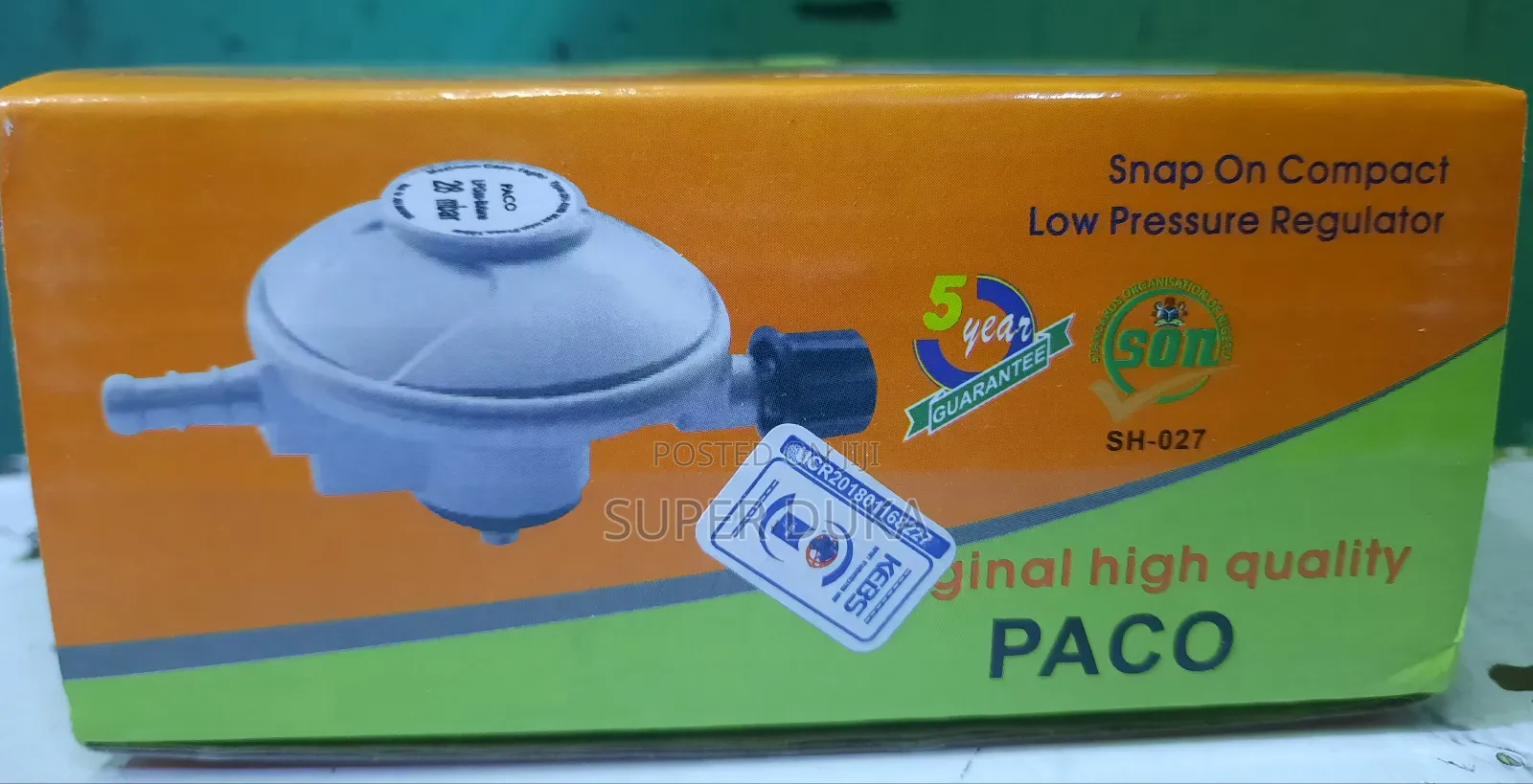 6kg Gas Regulator.Original High Quality PACO.
