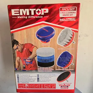 7pcs Drill Brush Set Emtop Drill Car Wash Detailing Cleaning Brushes
