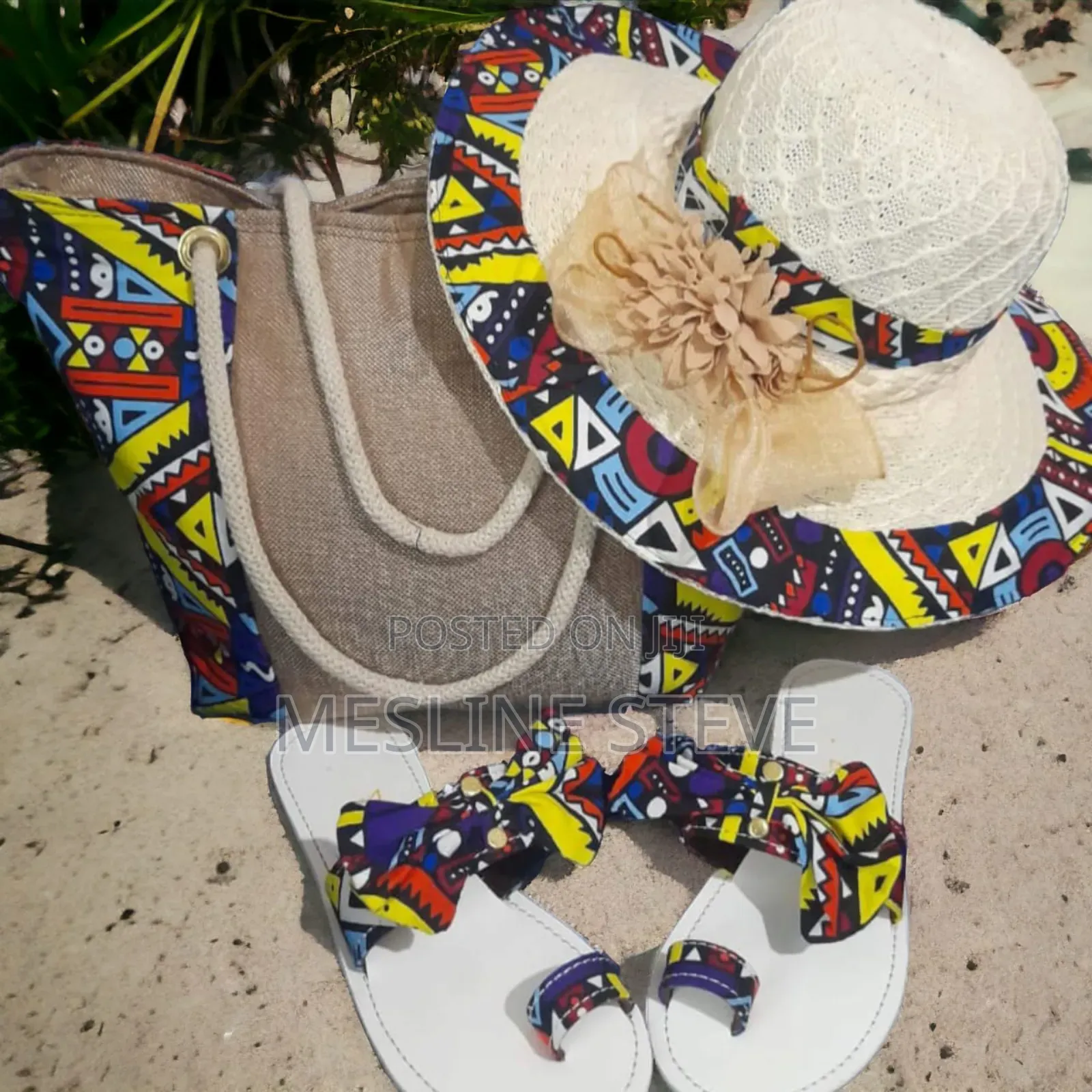 Handbag ,Hat and Sandals Set
