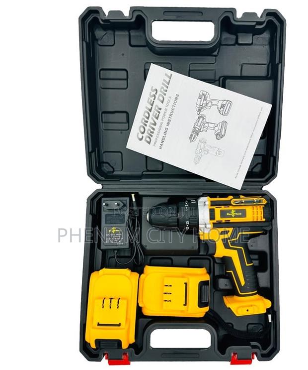 Rechargeable Wireless Drill With Screws - main view