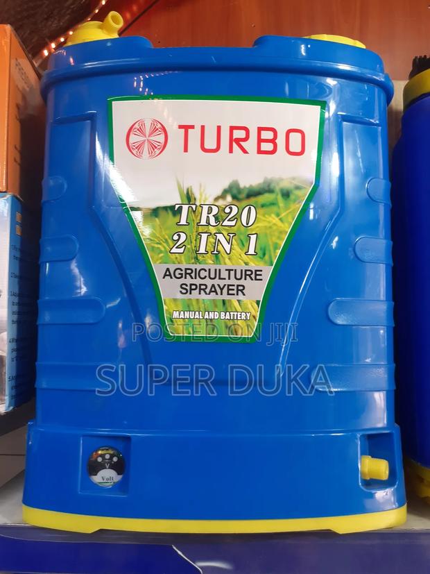 Knapsack Sprayer.20 Litre 2 in 1 Rechargeable Turbo