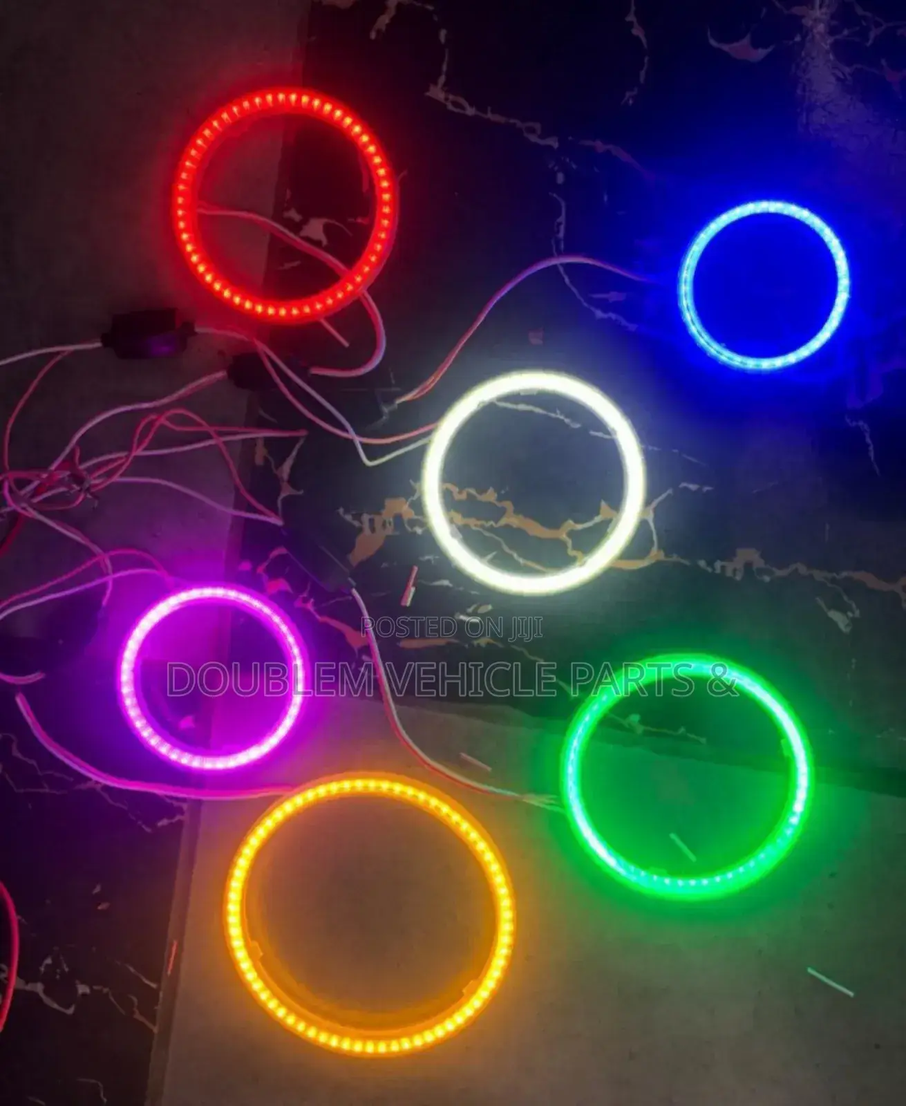Led Ring Lights Universal Assorted Colours