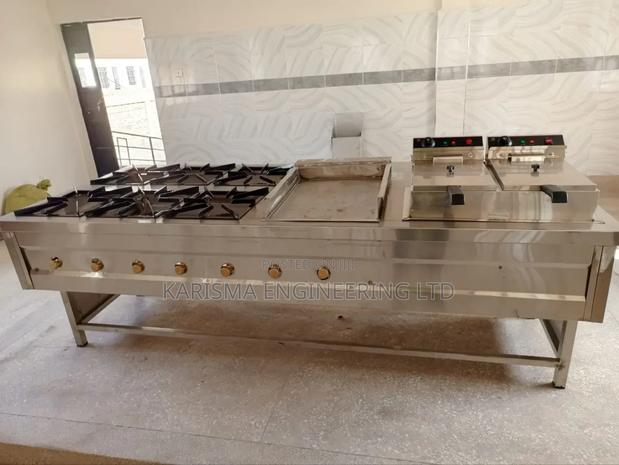 Stainless Steel Combined Cooking Range - main view