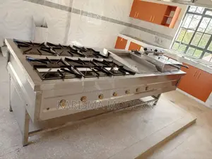 Six Burner, Griddle and Deep Fryers